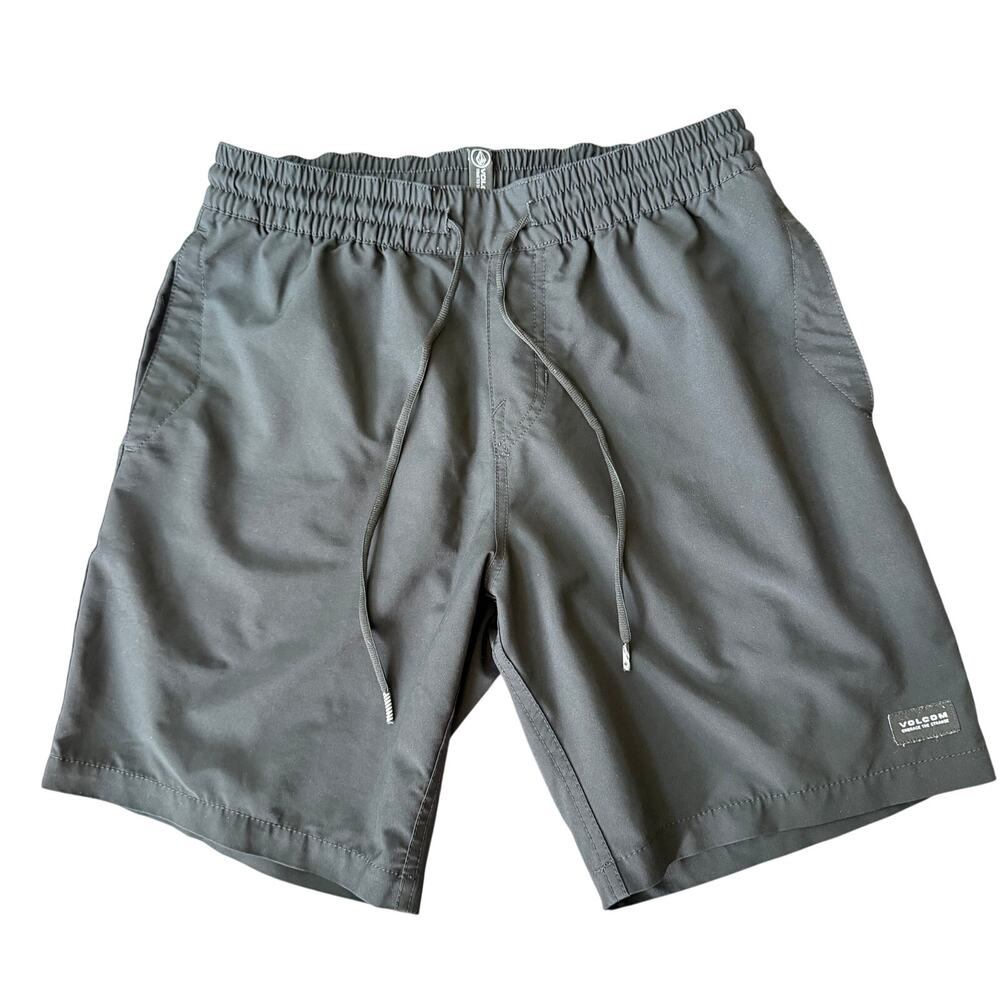 Volcom Black Elastic Waist Shorts Men’s Size Small